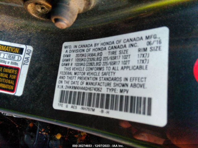 2HKRM4H44GH674062 Honda CR-V SE