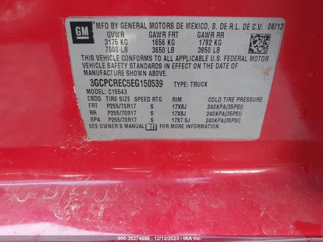 Chevrolet Silverado 1500 1lt 2014 3GCPCREC5EG150539 Image 9