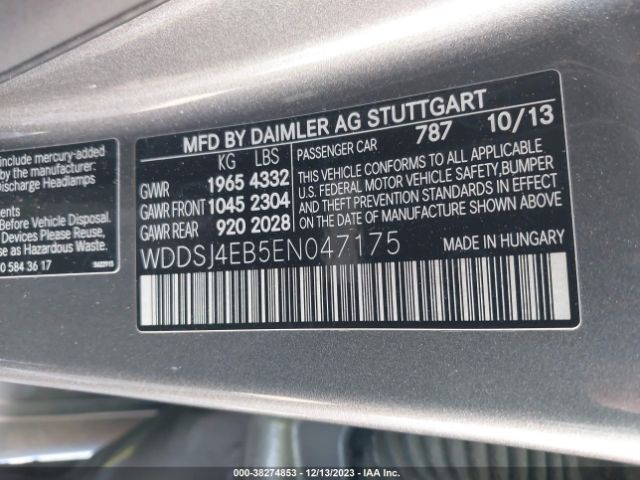 2014 MERCEDES-BENZ CLA-CLASS WDDSJ4EB5EN047175 Photo 8