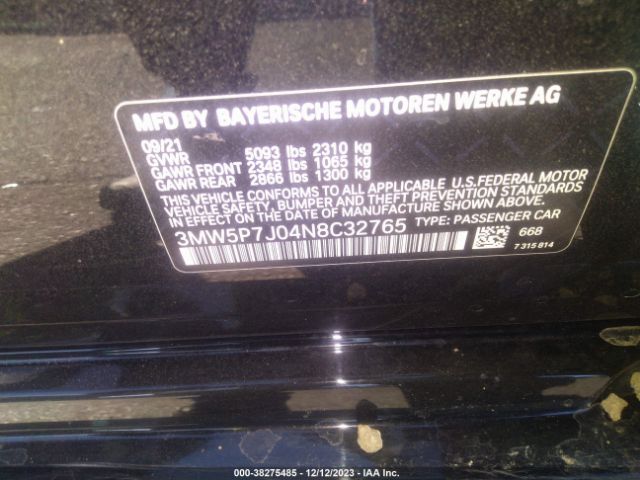 3MW5P7J04N8C32765 BMW 3 Series 330e