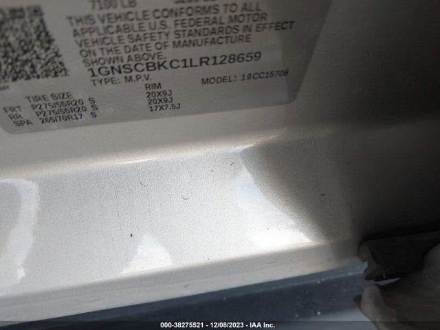 Chevrolet Tahoe Lt 2020 1GNSCBKC1LR128659 Image 9