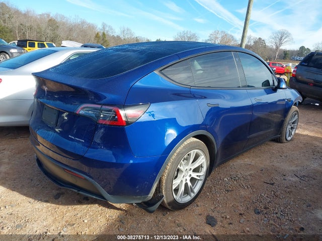 2021 TESLA MODEL Y LONG RANGE DUAL MOTOR ALL-WHEEL DRIVE VIN: 5YJYGDEE4MF192170