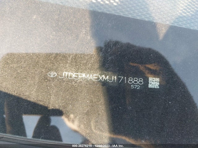 2021 TOYOTA COROLLA LE VIN: JTDEPMAEXMJ171888