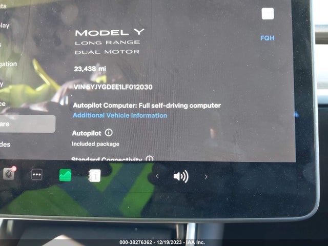 Tesla Model Y Long Range 2020 5YJYGDEE1LF012030 Image 7