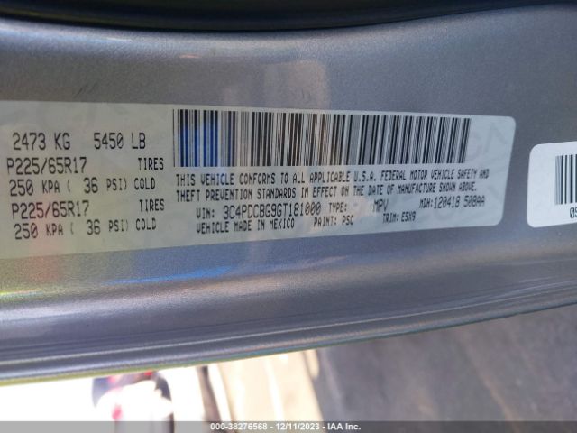 3C4PDCBG9GT181000 Dodge Journey Sxt