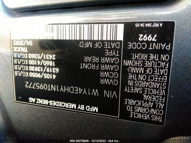 W1Y4EDHY1NT095772 Mercedes-Benz Sprinter 2500 High Roof V6