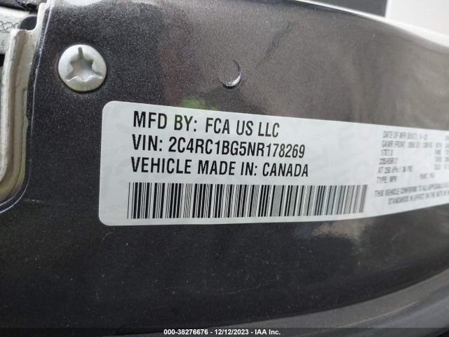 Chrysler Pacifica Touring L 2022 2C4RC1BG5NR178269 Image 9