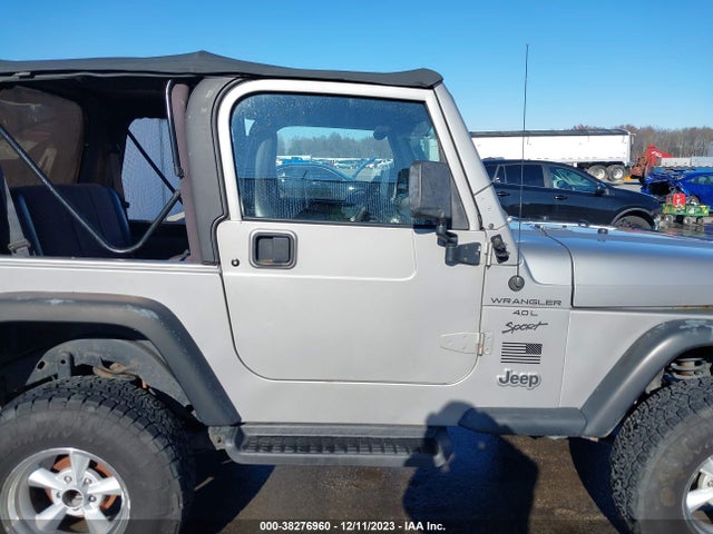 2000 JEEP WRANGLER SPORT VIN: 1J4FA49S6YP754004