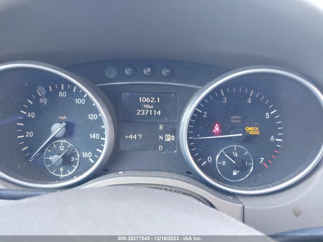 38277543 :رقم المزاد ، 4JGBB86E69A508495 vin ، 2009 Mercedes-benz M-class 3.5l مزاد بيع