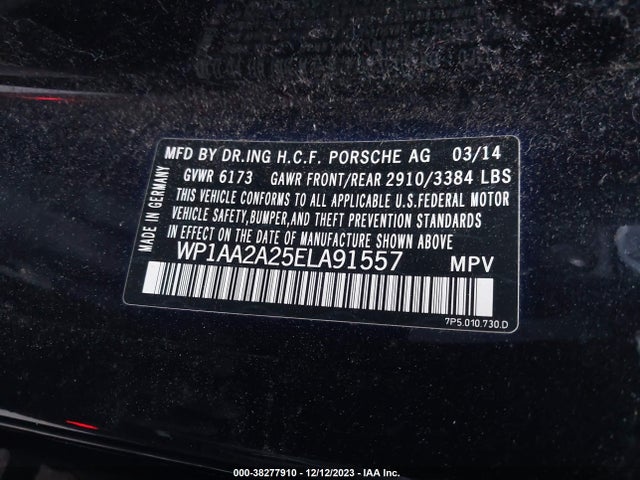 2014 PORSCHE CAYENNE WP1AA2A25ELA91557 Photo 8