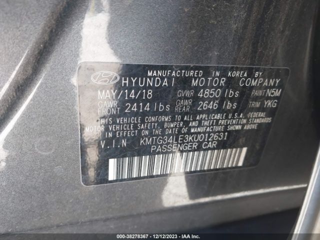 KMTG34LE3KU012631 Genesis G70 3.3t Advanced