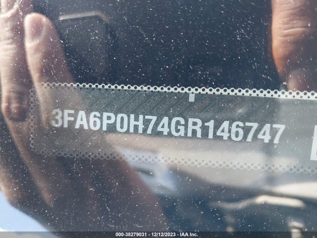 Ford FUSION SE 2016 3FA6P0H74GR146747 Image 9