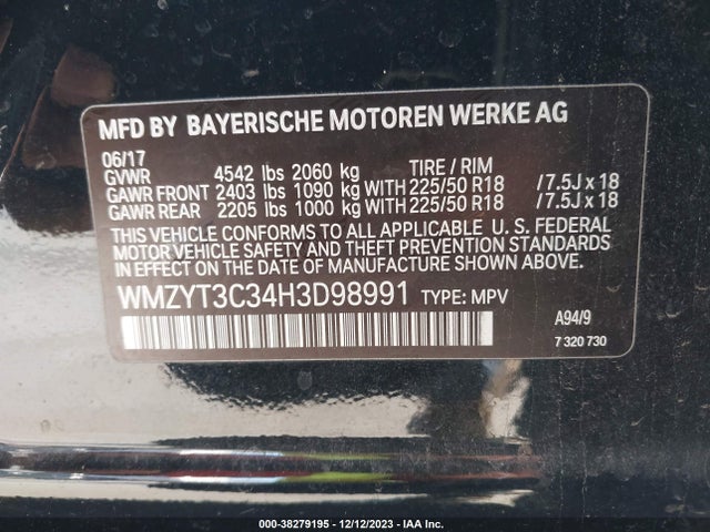 2017 MINI COUNTRYMAN WMZYT3C34H3D98991 Photo 8