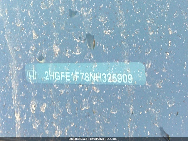 Honda CIVIC EX 2022 2HGFE1F78NH325909 Image 9