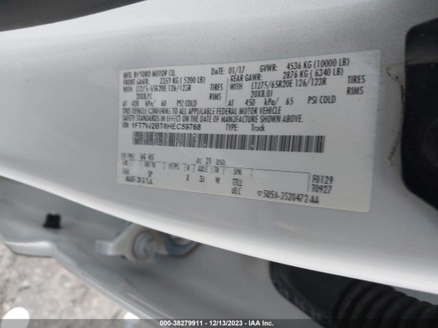 2017 FORD SUPER DUTY F-250 SRW 1FT7W2BT8HEC59768 Photo 8