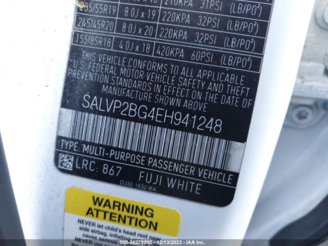 SALVP2BG4EH941248 Land Rover Range Rover Evoque Pure Plus
