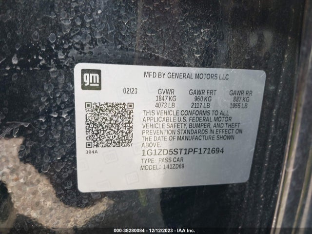 Chevrolet MALIBU LT 2023 1G1ZD5ST1PF171694 Image 9