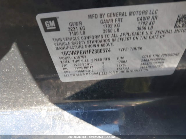 Chevrolet Silverado 1500 Ls 2015 1GCVKPEH1FZ380574 Image 9