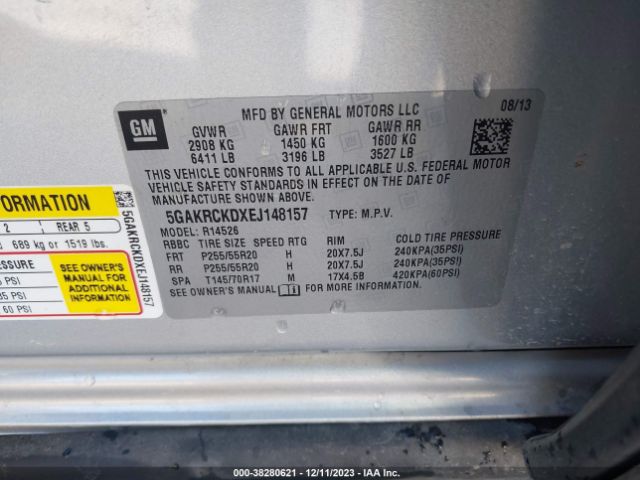 5GAKRCKDXEJ148157 Buick Enclave Premium