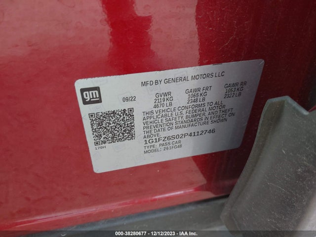 Chevrolet Bolt Euv Premier 2023 1G1FZ6S02P4112746 Image 9