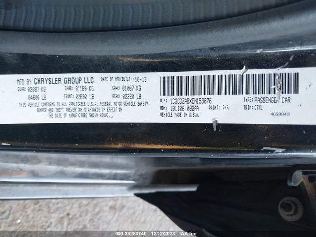 Dodge AVENGER SE 2014 1C3CDZABXEN153876 Image 9
