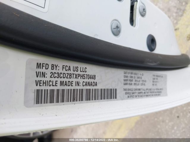 2C3CDZBTXPH570448 Dodge Challenger R/t