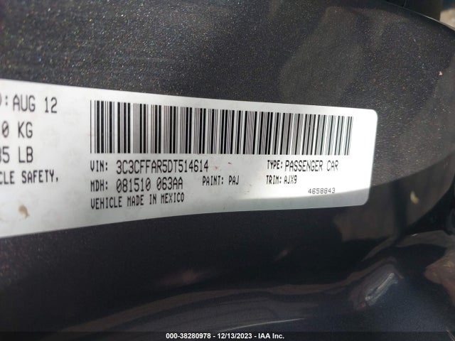 2013 FIAT 500 3C3CFFAR5DT514614 Photo 8