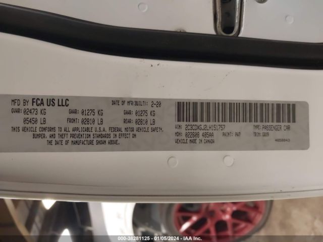 2C3CDXGJ2LH151757 Dodge Charger Scat Pack Widebody