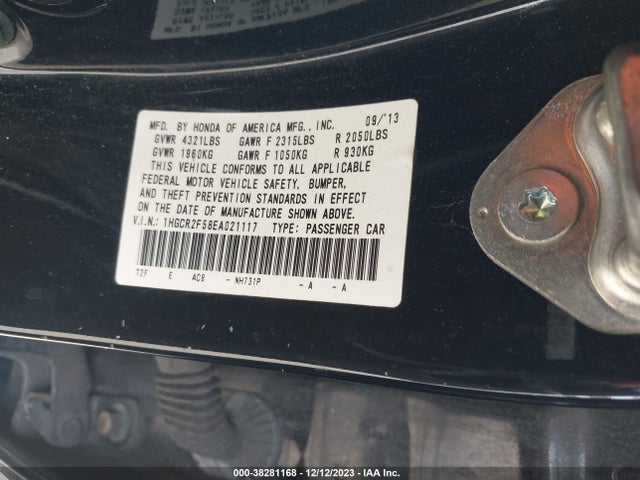 Honda Accord Sport 2014 1HGCR2F58EA021117 Image 9