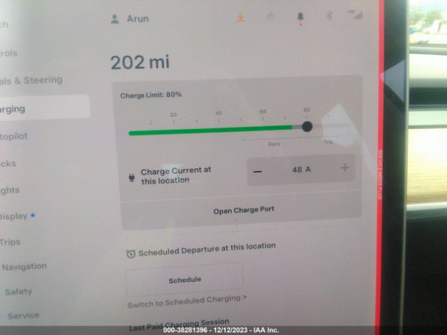 5YJ3E1EB4JF185638 Tesla MODEL 3