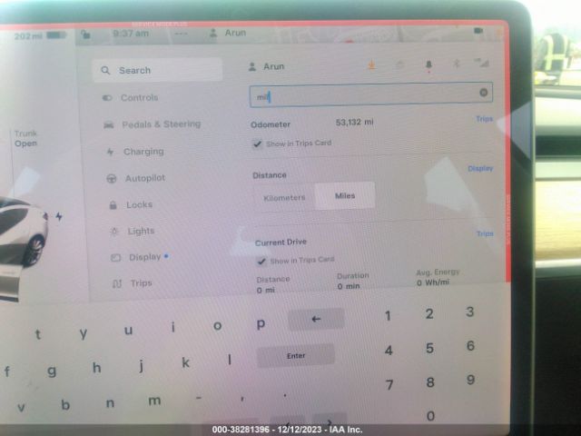 5YJ3E1EB4JF185638 Tesla MODEL 3