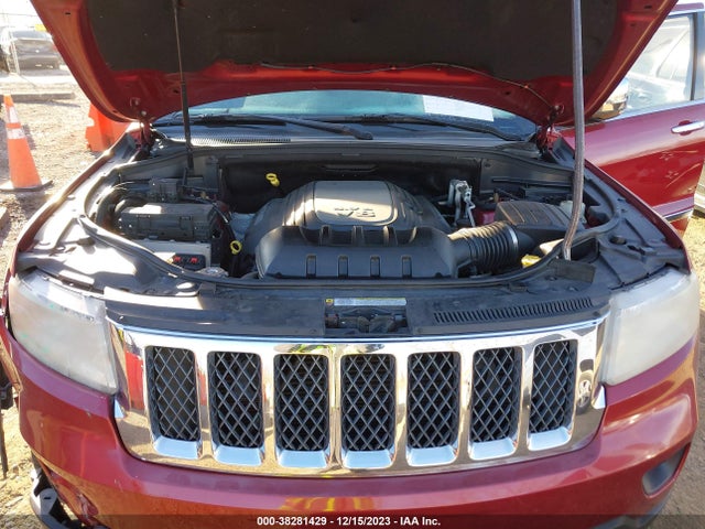 2012 JEEP GRAND CHEROKEE OVERLAND VIN: 1C4RJFCT4CC287701