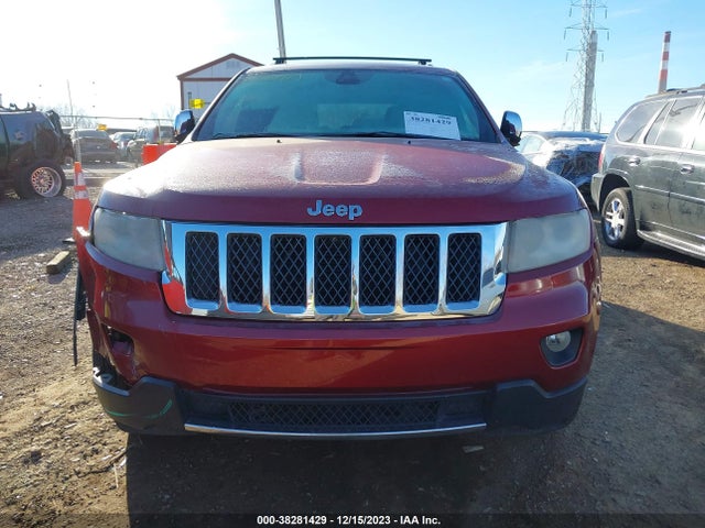 2012 JEEP GRAND CHEROKEE OVERLAND VIN: 1C4RJFCT4CC287701