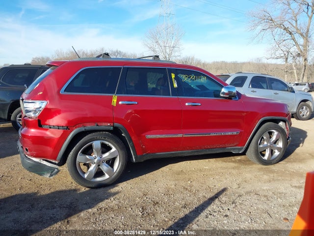 2012 JEEP GRAND CHEROKEE OVERLAND VIN: 1C4RJFCT4CC287701