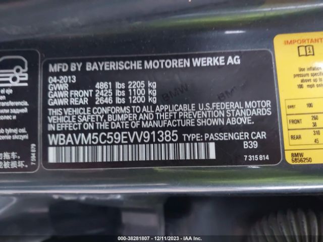 WBAVM5C59EVV91385 BMW X1 Xdrive35i
