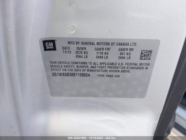 2G1WA5E38E1130524 Chevrolet Impala Limited Ls