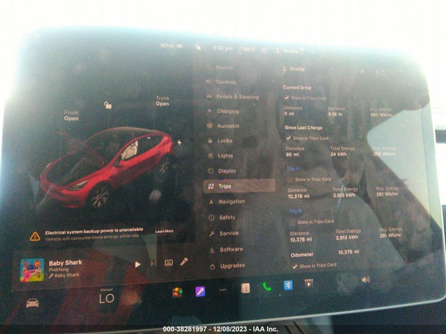 7SAYGDEE8PF629207 Tesla Model Y