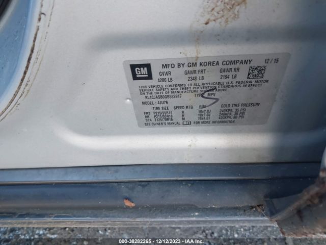 KL4CJASB0GB582947 Buick Encore