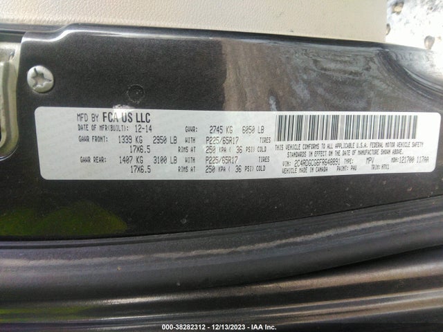 Dodge Grand Caravan Sxt 2015 2C4RDGCG6FR648891 Image 9