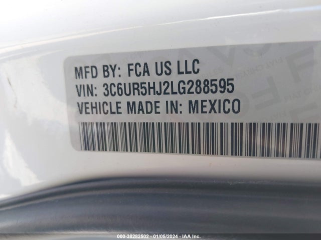 RAM 2500 Tradesman  4x4 8' Box 2020 3C6UR5HJ2LG288595 Image 9
