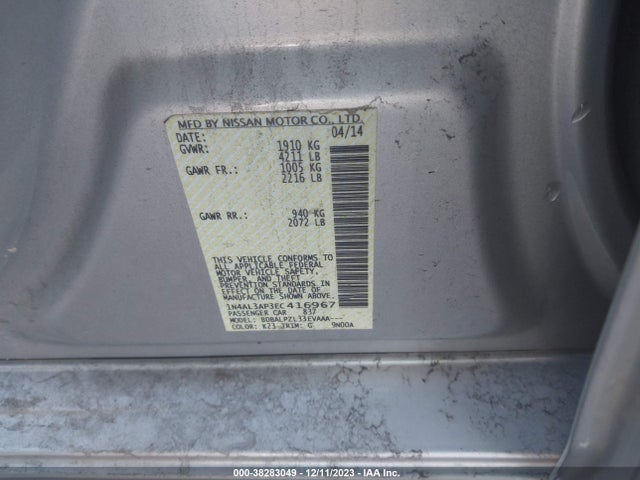 2014 NISSAN ALTIMA 2.5 VIN: 1N4AL3AP3EC416967