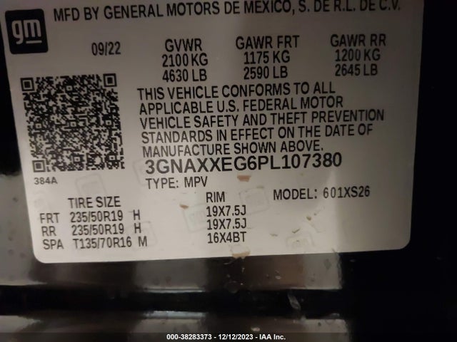Chevrolet Equinox Awd Premier 2023 3GNAXXEG6PL107380 Image 9