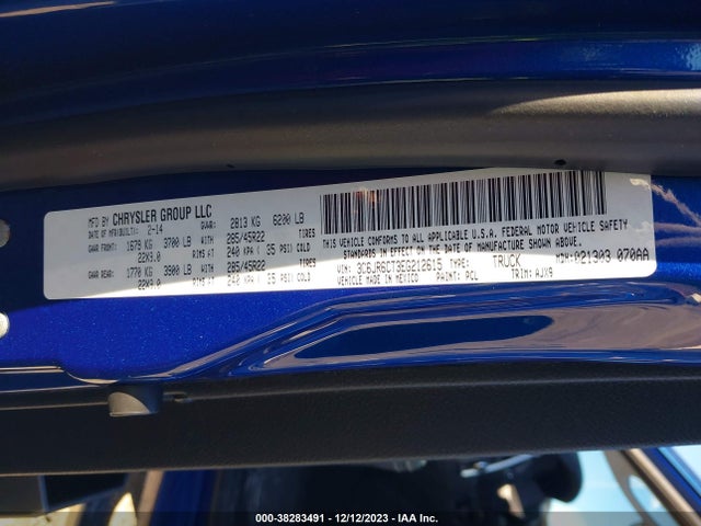 RAM 1500 R/t 2014 3C6JR6CT3EG212615 Image 9