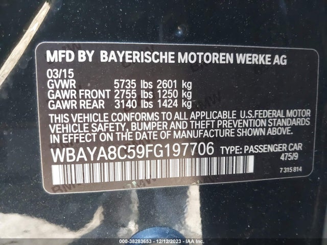 WBAYA8C59FG197706 BMW 750i