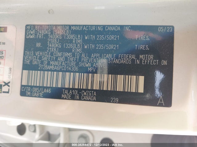 Lexus Rx 350 Luxury 2023 2T2BAMBA6PC014306 Image 9