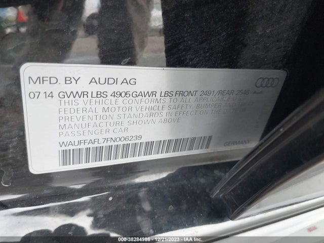 Audi A4 2.0t Premium 2015 WAUFFAFL7FN006239 Image 9