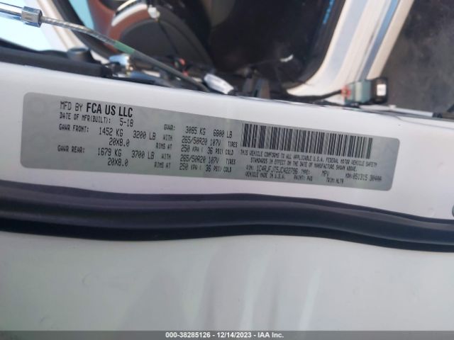 2018 JEEP GRAND CHEROKEE 1C4RJFJT5JC422796 Photo 8