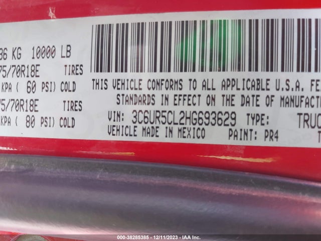 RAM 2500 St 2017 3C6UR5CL2HG693629 Image 9