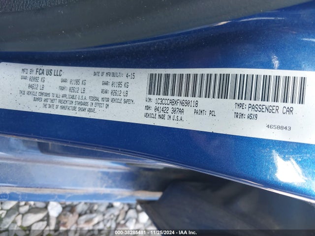 Chrysler 200 Limited 2015 1C3CCCABXFN690118 Image 9