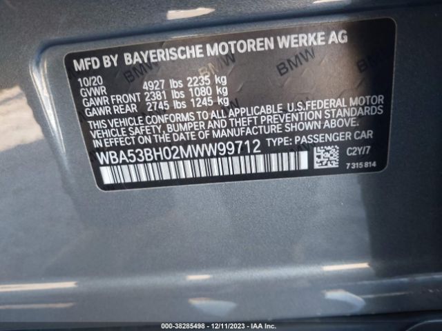 WBA53BH02MWW99712 BMW 5 Series 530i
